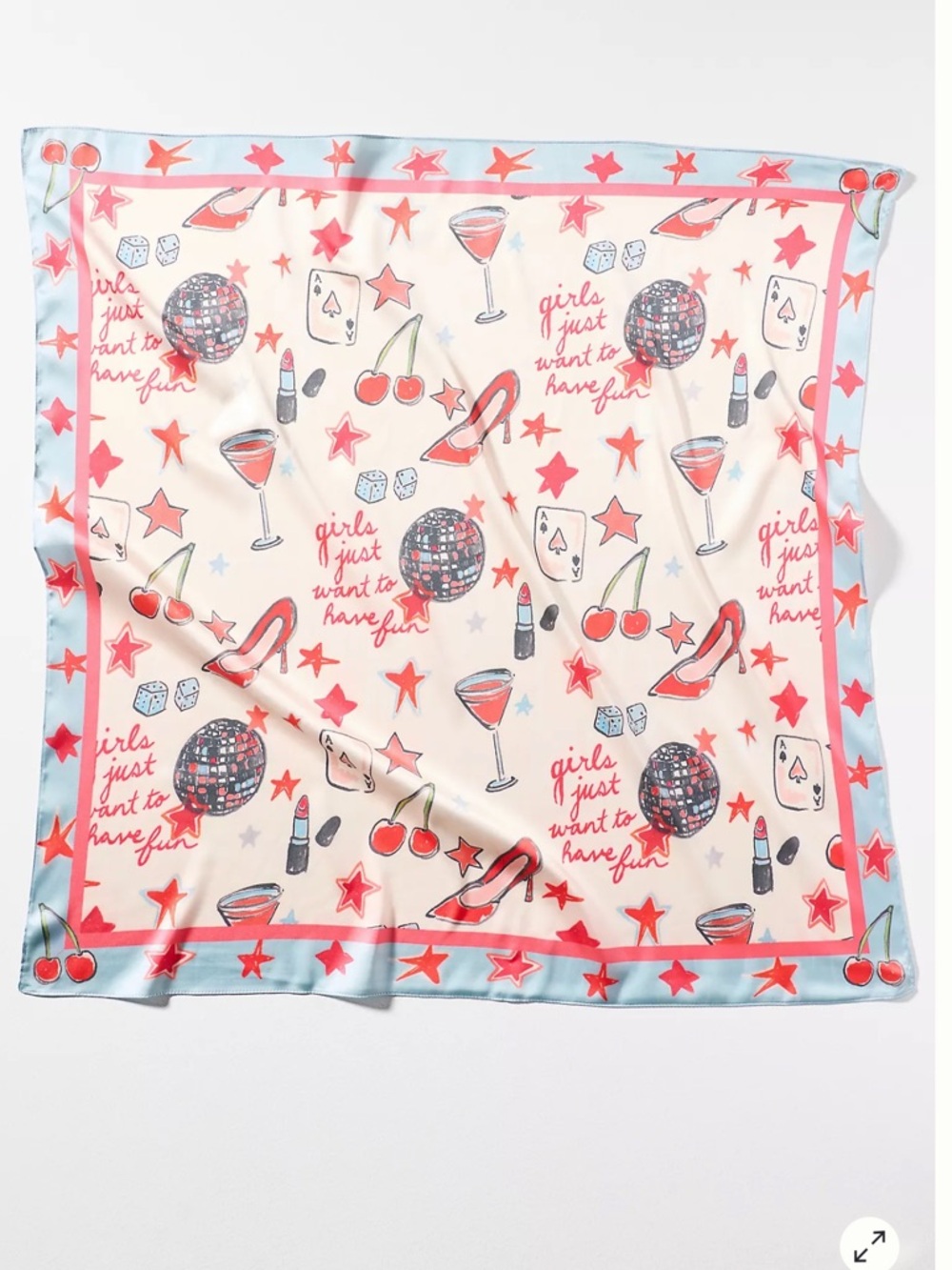 Anthropologie Nikki Ackerman Girls Just Want To Have Fun Scarf